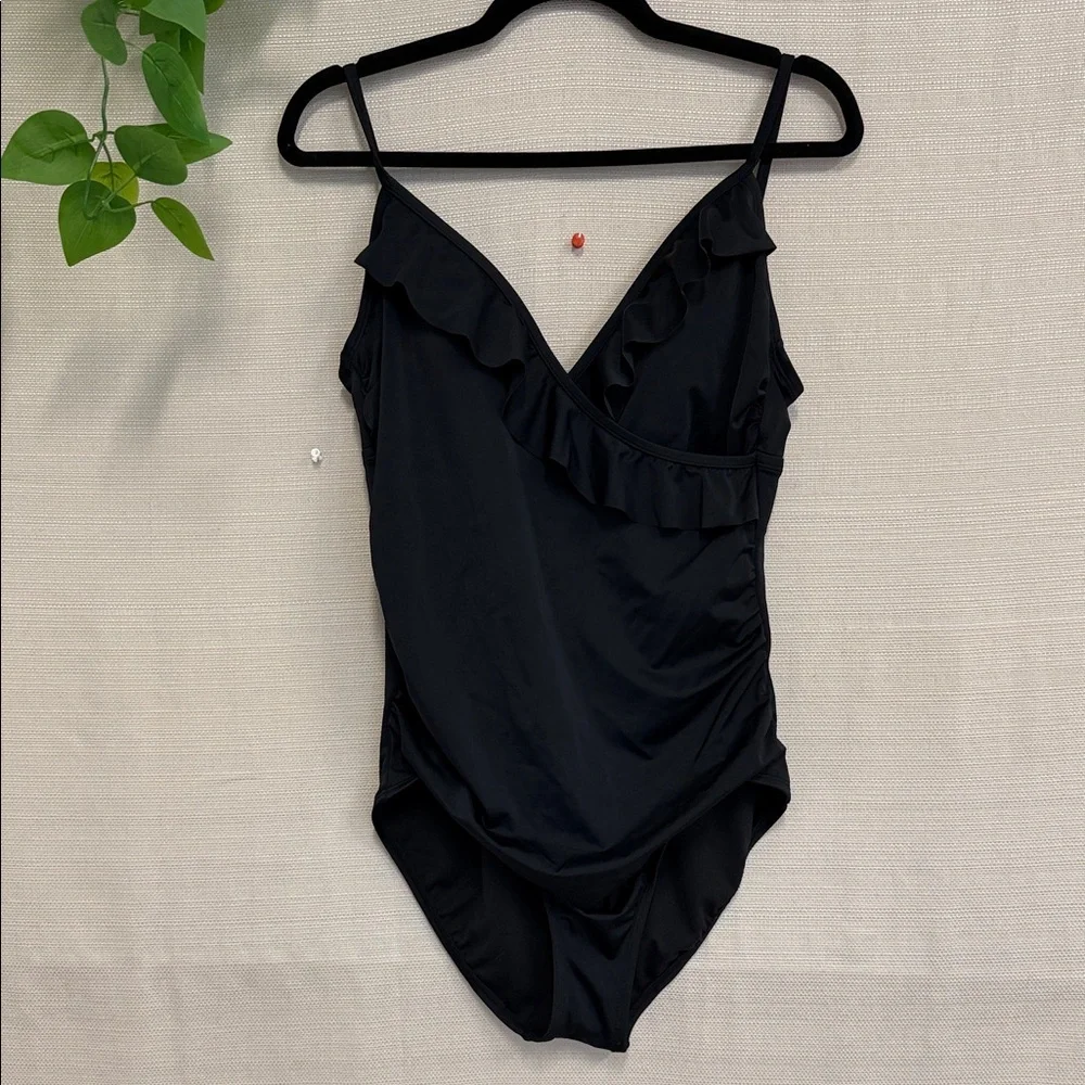 Time and Tru Black Swimsuit - Picture 1 of 3